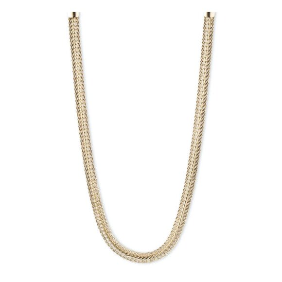 ANNE KLEIN Herringbone Chain Necklace - Picture 1 of 8